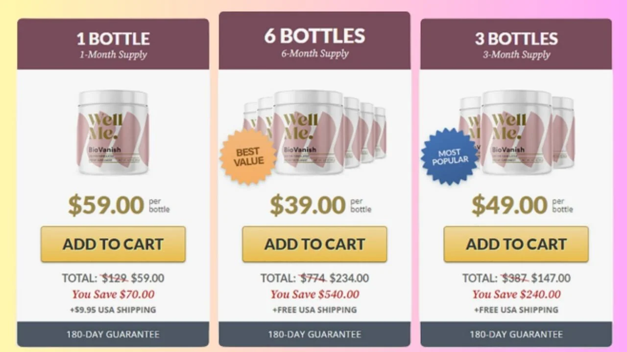 Wellme BioVanish Price